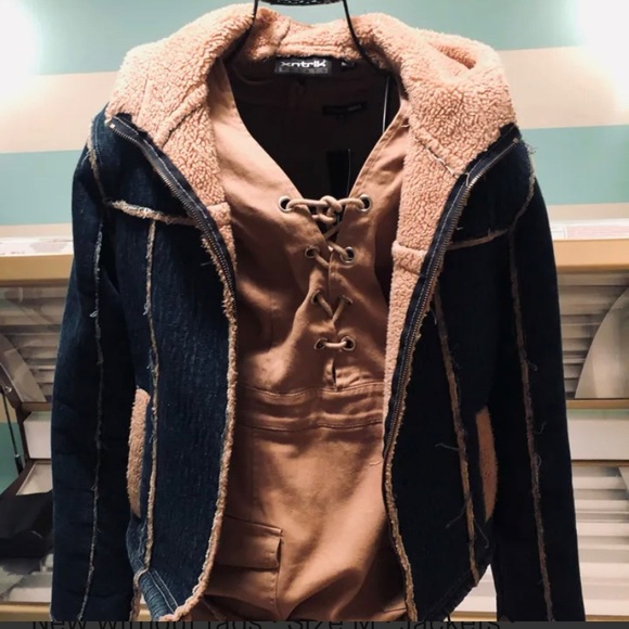 Xntrik sports hooded denim coat - Picture 1 of 3